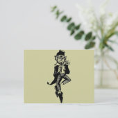 Leprechaun mit Flute Postkarte (Stehend Vorderseite)