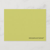 Leprechaun mit Flute Postkarte (Rückseite)