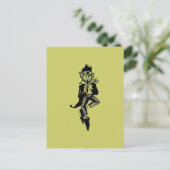 Leprechaun mit Flute Postkarte (Stehend Vorderseite)