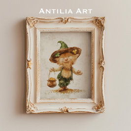 Leprechaun mit Pot of Gold Painting St Patrick's Poster