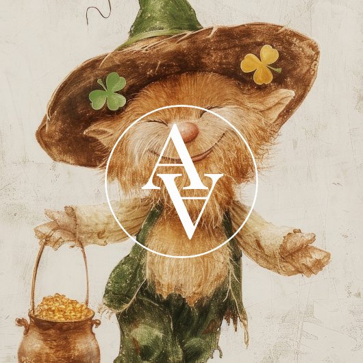 Leprechaun mit Pot of Gold Painting St Patrick's Poster