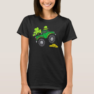 Leprechaun Monster Truck Kleeblatt St Patrick Day T-Shirt