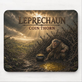 Leprechaun Münzdorn Dunkler Realismus Mousepad