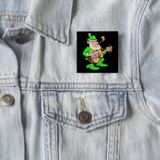 Leprechaun Musician Button (Beispiel)
