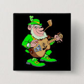 Leprechaun Musician Button (Vorderseite)