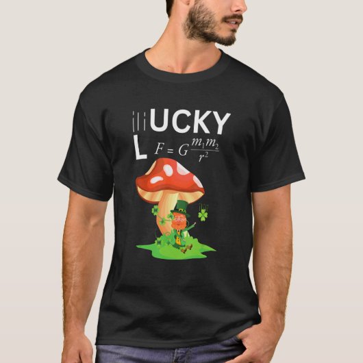 Leprechaun Newtons Gravity Law Physics Lehrer & T-Shirt (Vorderseite)
