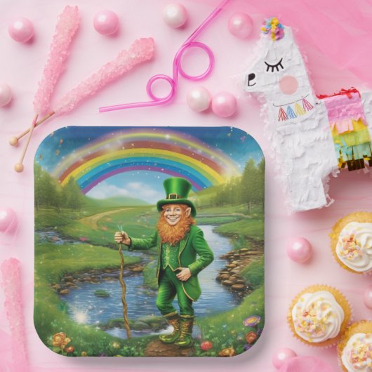 Leprechaun Pappteller (Party)