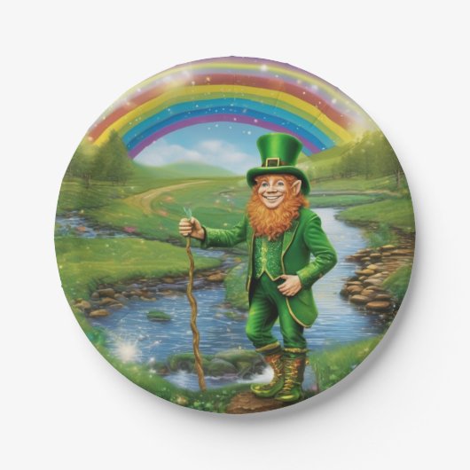 Leprechaun Pappteller (Vorderseite)