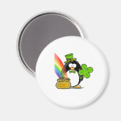 Leprechaun Penguin Magnet (Vorderseite/Rückseite)