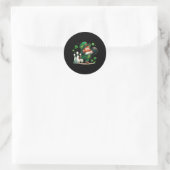 Leprechaun Playing Bowling St Patrick's Day Shamro Runder Aufkleber (Tasche)