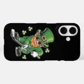 Leprechaun Playing Hockey St Patrick's Day Case-Mate iPhone Hülle (Rückseite (Horizontal))