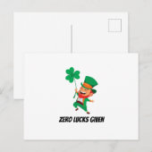 Leprechaun Postkarte (Vorne/Hinten)