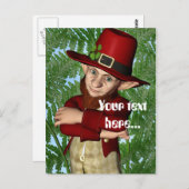 Leprechaun Postkarte (Vorne/Hinten)