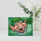 Leprechaun Postkarte (Stehend Vorderseite)