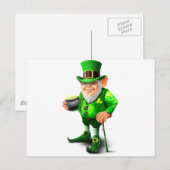 Leprechaun Postkarte (Vorne/Hinten)