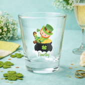 Leprechaun Pot of Gold Happy St. Patrick's Day Schnapsglas
