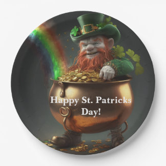 Leprechaun Pot Of Gold Paper Plates Pappteller