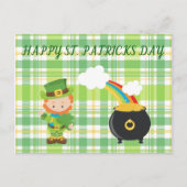 Leprechaun & Pot of Gold. Postkarte (Vorderseite)