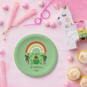Leprechaun Pot of Gold Rainbow St Patrick's Day Pappteller (Party)