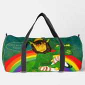 Leprechaun Regenbogen Druck Nähtasche Duffle Bag (Vorderseite)