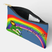 Leprechaun Regenbogen Druck Nähtasche Zubehörtasche (Offen)