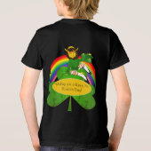 Leprechaun Regenbogen St. Patrick's Tri-Blend Shirt (Rückseite)