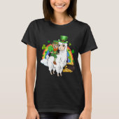 Leprechaun Ride Llama Alpaca St. Patricks Day T-Shirt (Vorderseite)