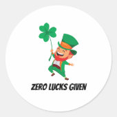 Leprechaun Runder Aufkleber (Vorderseite)