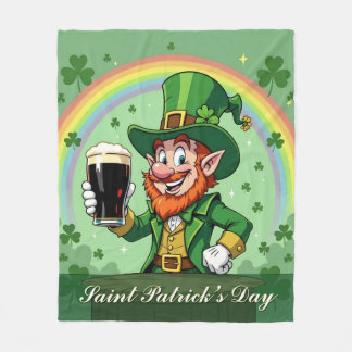 Leprechaun’s Cheers Beneath the Rainbow Fleecedecke