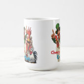 "Leprechaun Selfie" Chessy Chicken Selfies Kaffeetasse (Mittel)