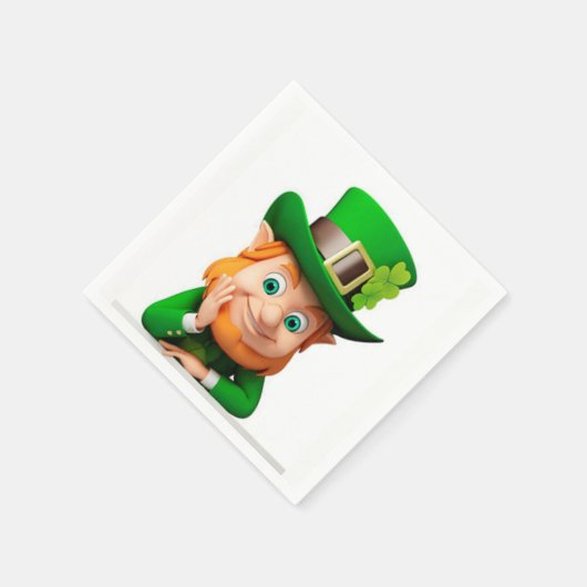 Leprechaun Serviette (Ecke)