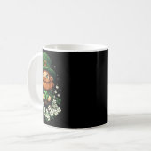 Leprechaun Shamrock Mädchen Jungen St Patricks Day Kaffeetasse (Vorderseite Links)
