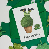 Leprechaun Shenanigans Funny St Patricks Day Card Ankündigung