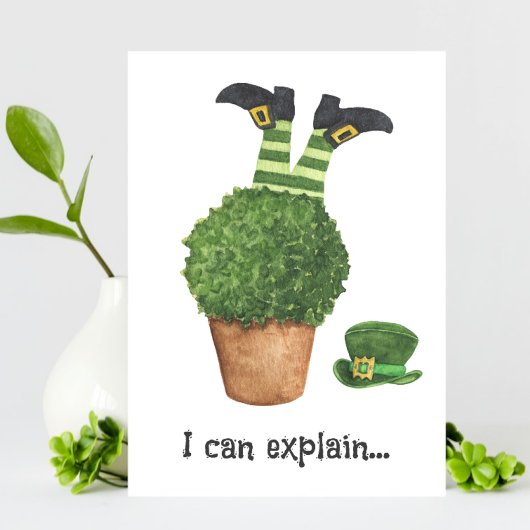 Leprechaun Shenanigans Funny St Patricks Day Card Ankündigung