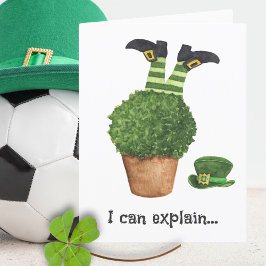 Leprechaun Shenanigans Funny St Patricks Day Card Ankündigung