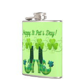 Leprechaun Shoes St Patrick's Day Flachmann (Links)