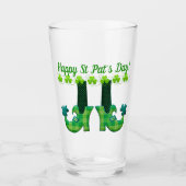 Leprechaun Shoes St Patrick's Day Glas (Vorderseite)
