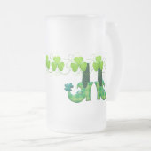 Leprechaun Shoes St Patrick's Day Mattglas Bierglas (VorderseiteRechts)