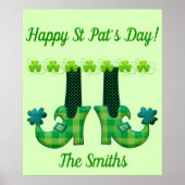 Leprechaun Shoes St Patrick's Day Poster (Vorne)