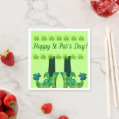 Leprechaun Shoes St Patrick's Day Serviette (Beispiel)