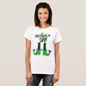 Leprechaun Shoes St Patrick's Day T - Shirt (Vorne ganz)