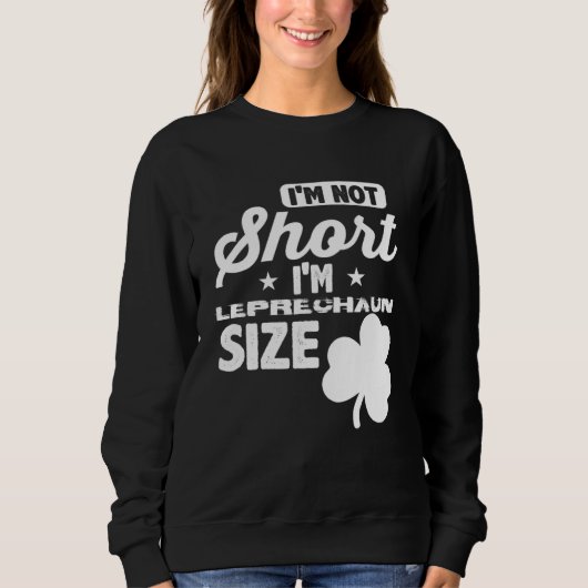 Leprechaun Short Person St Patricks Day Drinking Sweatshirt (Vorderseite)