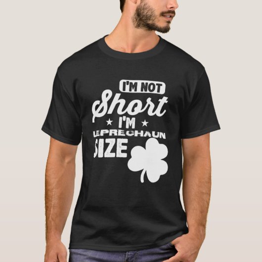 Leprechaun Short Person St Patricks Day  Drinking  T-Shirt (Vorderseite)