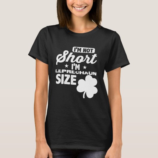 Leprechaun Short Person St Patricks Day Drinking T-Shirt (Vorderseite)