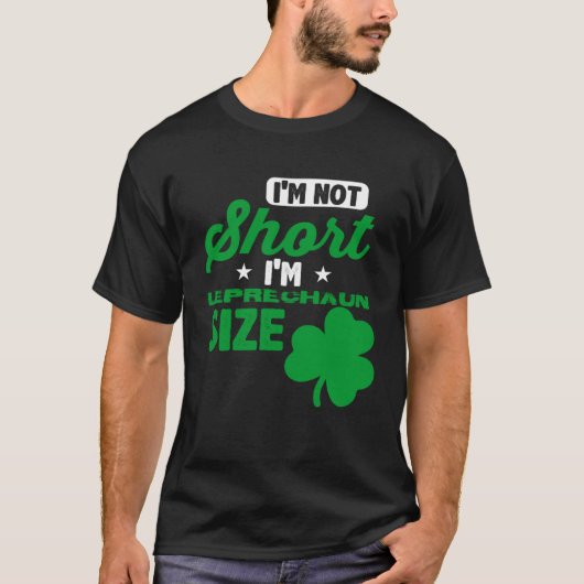 Leprechaun Short Person St Patricks Day Drinking T-Shirt (Vorderseite)