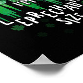 Leprechaun Size St Patricks Day Nicht Kurz Clou Poster (Ecke)