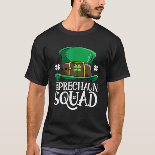 Leprechaun Squad Team Matching St. Patrick's Day T-Shirt (Vorderseite)