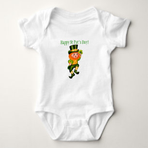 Leprechaun St Patrick's Day Baby Strampler