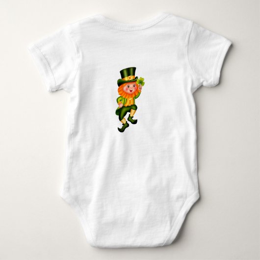 Leprechaun St Patrick's Day Baby Strampler (Rückseite)