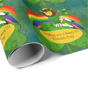 Leprechaun St. Patrick's Day Geschenkpapier